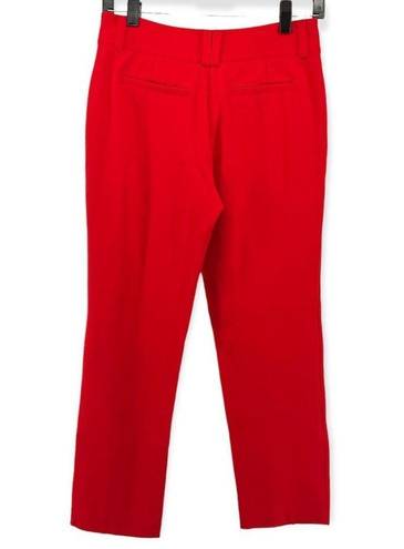 Cache  Women’s Red Cropped Trouser Pants Size 4