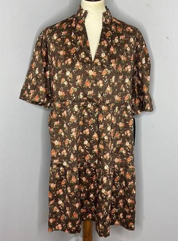 Tuckernuck  Crawford Dress Floral Rosewood Chintz Oversize Flutter Sleeve NWT 3XL