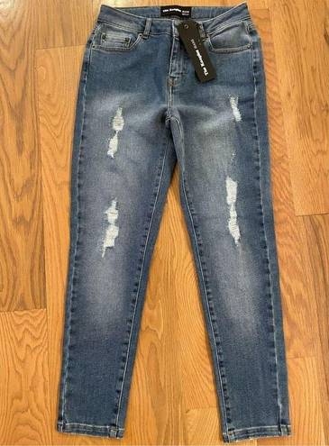 The Kooples  Denim Billy Factory Heavy Destroyed Bleach Skinny Jeans US 24 XS New