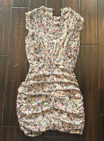 ALLSAINTS Mini dress floral / form fitting/ upscale casual cute & sexy