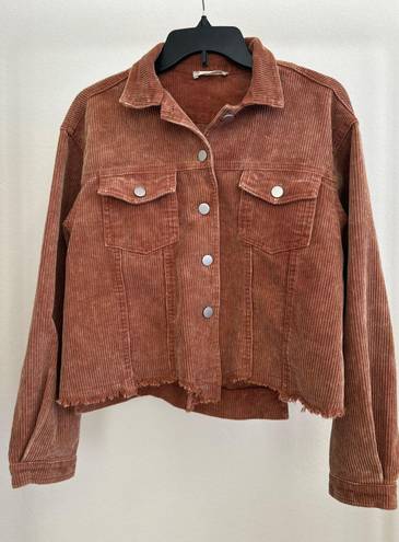 Altar'd State Altar’d State Brown Corduroy Jacket Size Small