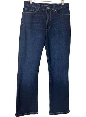 Banana Republic  9" Mid Rise Crop Flare Dark Wash Denim Jeans Women's Size 29