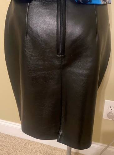 Natural zone Leather Looking Skirt Size L 13/14