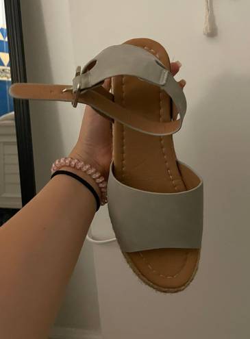 Wedge Platform Sandals Tan Size 7.5