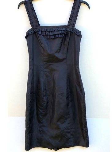 Betsey Johnson  Womens size 2 black ruffle cocktail sleeveless dress NWT