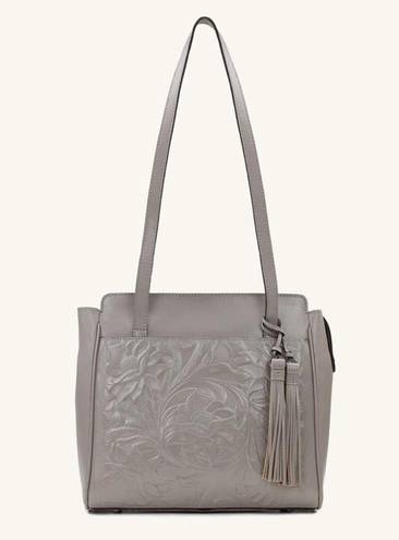 Patricia Nash  Rosedale Tote Vintage Vegetable Tanned Cavo Tooled New With Bag