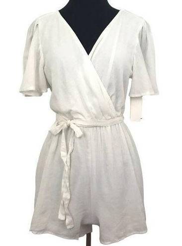 The Row NWT A White Belted Romper Size Medium Summer Romper