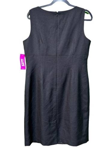 Krass&co NWT 9&.‎ Women's Sleeveless Drop Waist Sheath Dress Black Size 14
