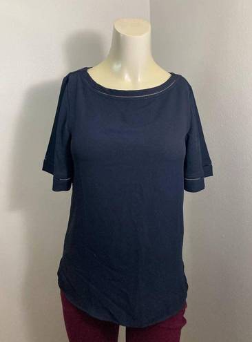Ann Taylor  Black Blouse Solid Top