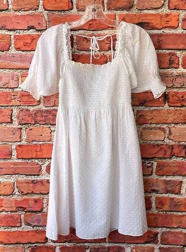 Hill House White  The Athena Nap Dress in Swiss Dot