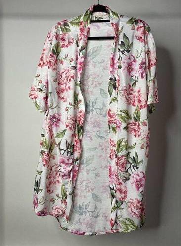 Show Me Your Mumu  Brie Robe Women's One Size Cardigan Kimono Garden of Blooms
