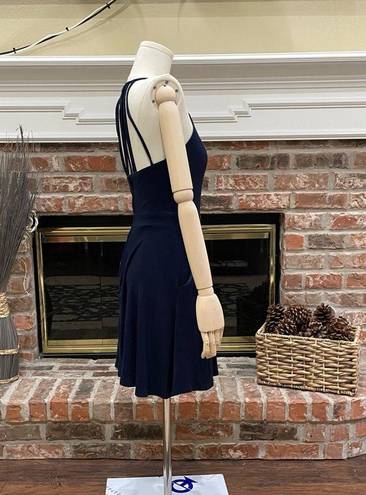 B Darlin 🎉HP🎉  navy blue juniors minidress w/ pockets/ 3/4 /Excellent condition