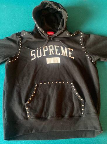 Supreme Studded Hooded Sweatshirt Black Size M - $206 - From ...