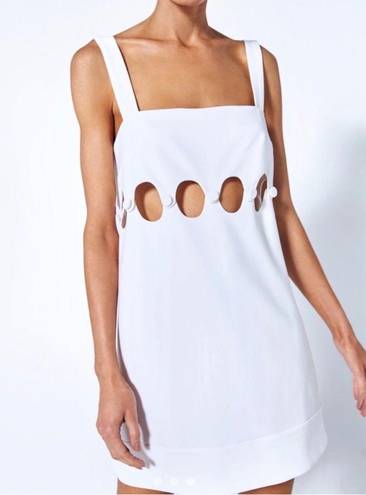 Alexis  Baring Cut Out Dress In Blanche White L