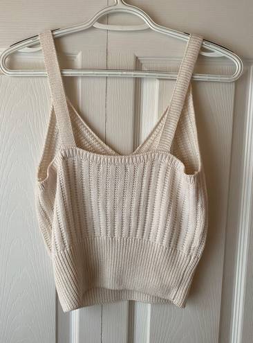 Crochet Knit Top White