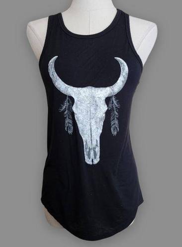 Grayson Threads Black Desert Skull Tank Top, Women's XS