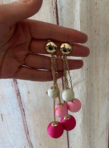 Ettika NWOT  18k gold plated bead drop earrings