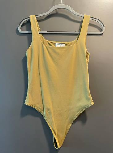 Babaton Aristide Olive Green  Squareneck Contour bodysuit