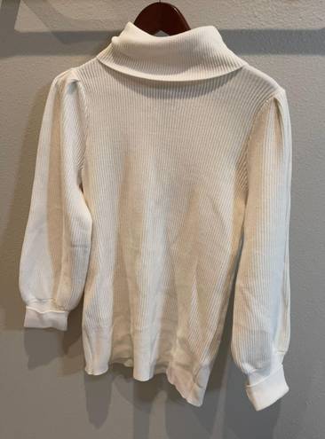 DKNY Turtlen Neck Ballon Sleeve Sweater