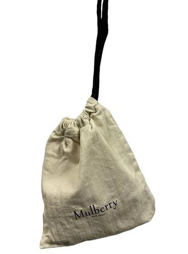 Mulberry  England Soft Lined Cream Dustbag 9.5 x10.5 Inch Drawstring Cinch Bag