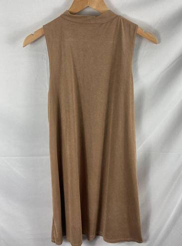 Tiana B  Dress Mock Neck Suede Dress Size Medium