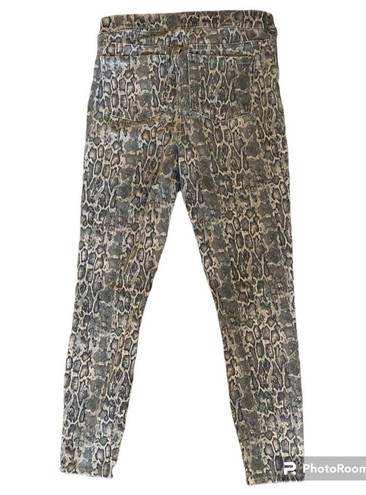 Spanx  by Sara Blakely snakeskin print ankle pants size medium