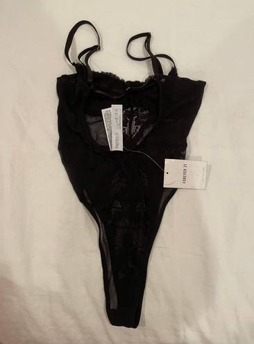 Forever 21 Black Lace Bodysuit