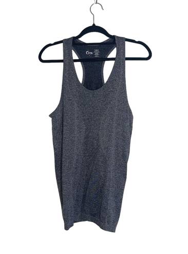 Zyia Active Grey Fog Copper Charger Fitted Racerback Tank Top