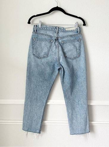 GRLFRND  Karolina Slim Cropped Jeans Raw Hem in Can You Feel It sz 26