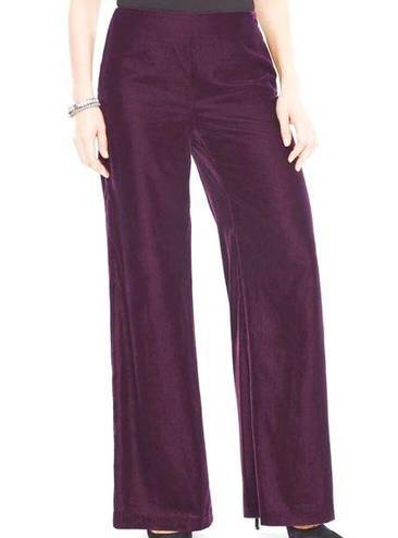 Chico's Chico’s Pants Black Label Purple Velvet Wide Leg Pants Sz US 4 (Chico’s 0) NWT