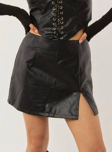 Peppermayo leather skirt