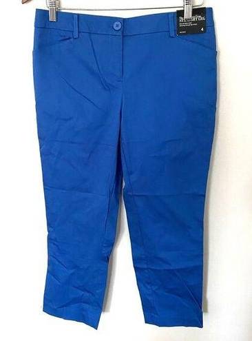 Krass&co NWT NY& Blue Straight Leg Crop Pants Sz 4