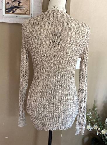 BKE  womens sweater size XS tan and cream