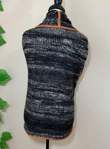 Greylin  Anthropologie Black Gray Sweater Vest