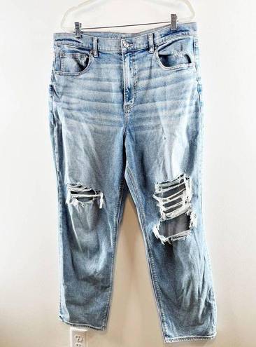 American Eagle  Outfitters Highest Rise 90's Distressed Boyfriend Jeans Blue 18R