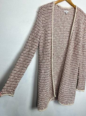 L.L.Bean  Signature Cotton Linen Blend Cardigan