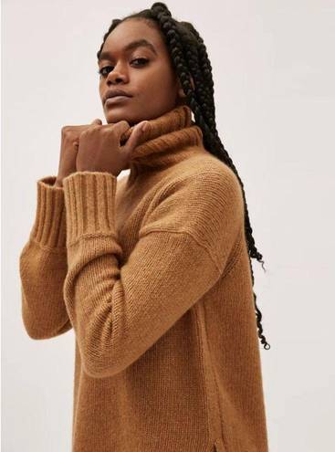 Everlane  The Cloud Oversized Turtleneck in Heathered Chai Medium New Sweater