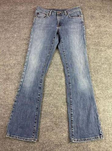 Polo  Ralph Lauren Jeans Women 30" Tall Flared Blue Denim Zip Fly Mid Rise Pocket