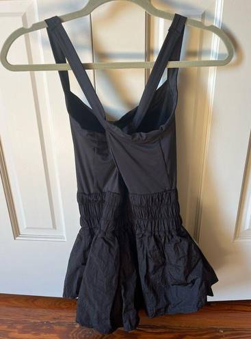 Black athletic romper dress