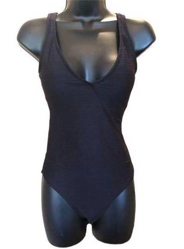 Skye Swimwear SKYE Black Plunging V Neck One Piece Swimsuit - size XS