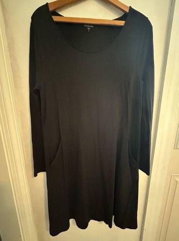 Garnet Hill  size medium long sleeve dress with hip level pockets.