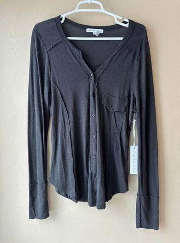 Young Fabulous and Broke  Button Down Blouse Size Large