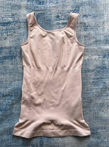 Skinny Girl  beige Smoother Shaper Shapewear Tank Top Medium