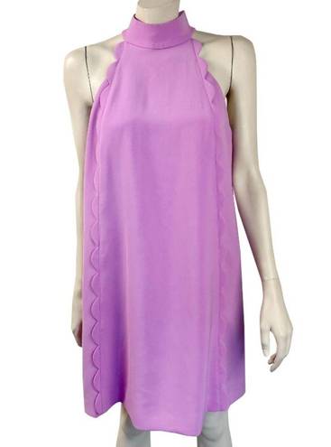 Ted Baker  London  Torriis Lilac‎ Scalloped Trim Halter Dress