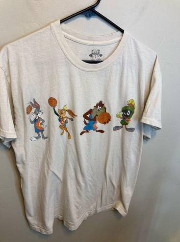 Looney Tunes Space Jam Vintage Style Graphic Short Sleeve T-Shirt Unisex Size Medium