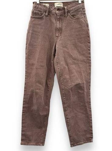 Universal Threads Universal Thread Vintage Straight High Rise Muted Brick Red Jeans Size 0/25a