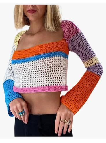 Amazon Y2K cropped sweater