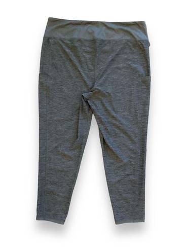 Sonoma XL Heather Gray Mid-Calf Capri Joggers Stretch Leggings with Pockets