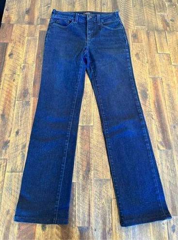 NYDJ  Marilyn straight leg dark wash jeans size 2 lift tuck technology