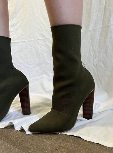 Steve Madden Green Booties